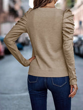 Solid Gigot Sleeve Tee